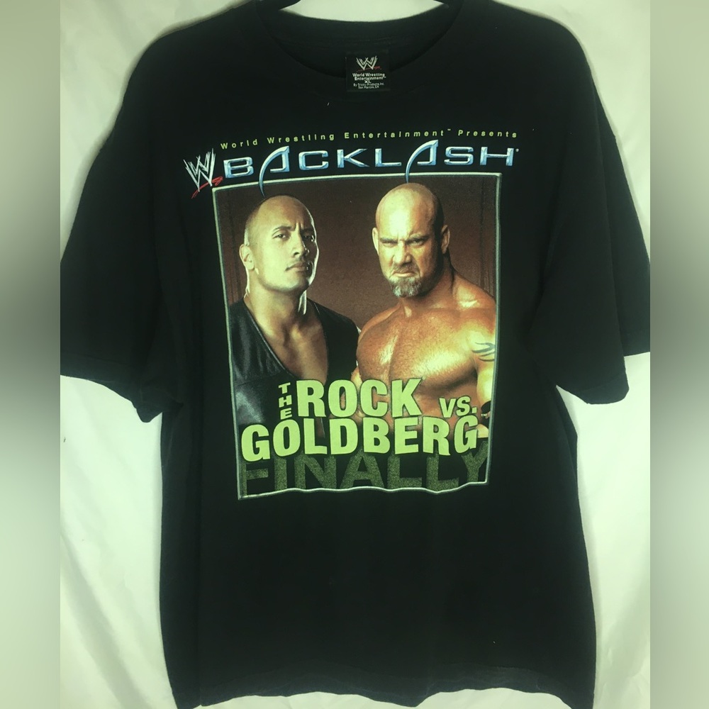 WWE ROCK GOLDBERG CENA LESNAR VINTAGE THROWBACK TEE